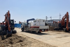 日立建機　エネルギーマネジメントシステムを用いて複数台のバッテリー駆動式ショベルを同時稼働する運用を実証