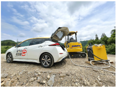 コマツ　移動式給電車「MESTA Gen」を活用した建設・土木現場向けオフグリッド電源共有サービスの事業化に向けた協業開始